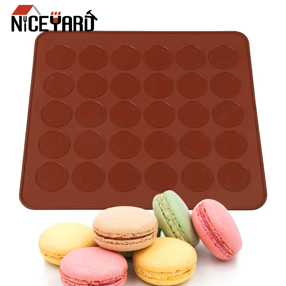 NICEYARD 30 полости DIY Силиконовая Форма Макарон Формы для выпечки лист антипригарный Макарун Кондитерская печь форма для выпечки