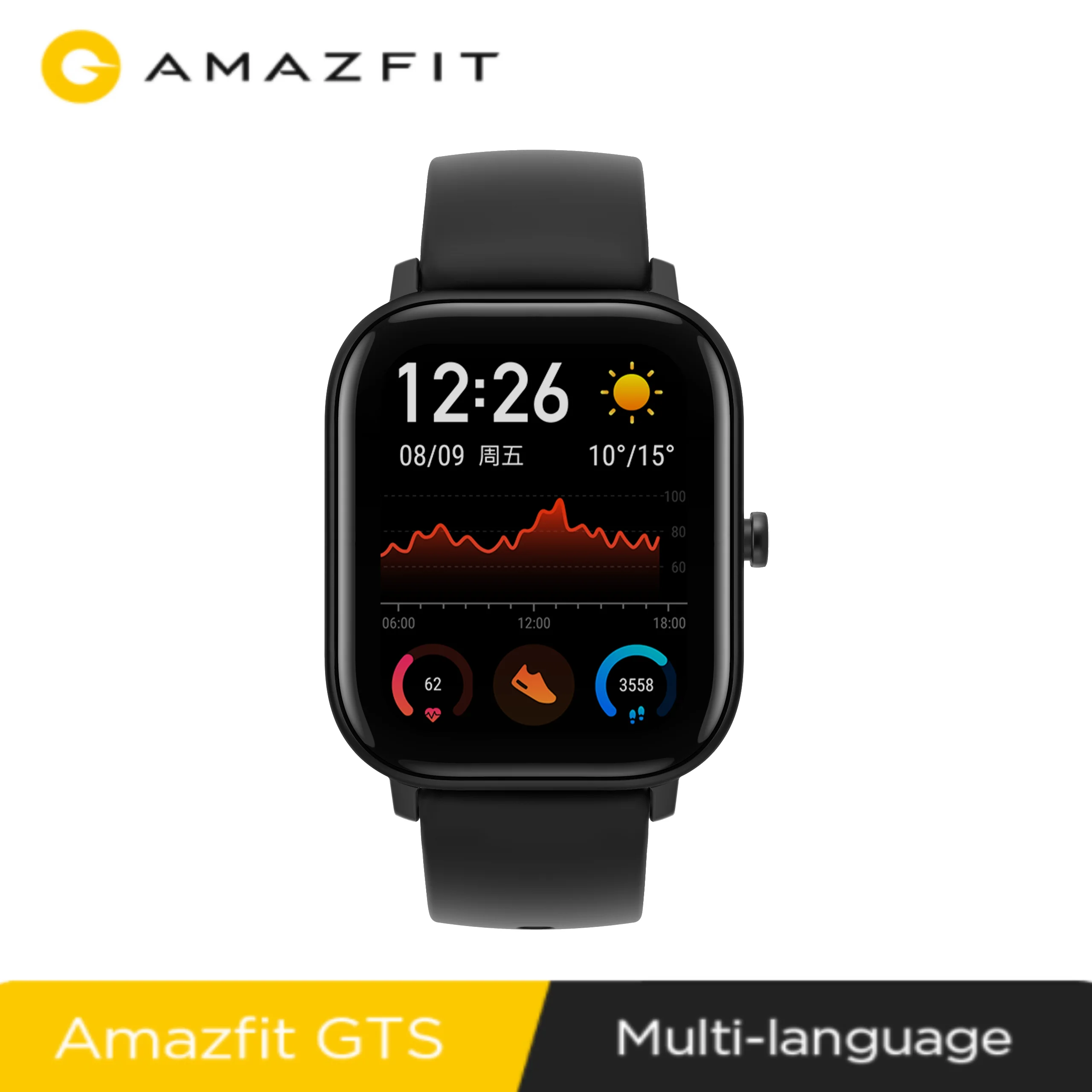 Amazfit GTS Смарт водонепроницаемый дизайн спортивные часы глобальная версия 14 дней батарея управление музыкой ios Android Новинка