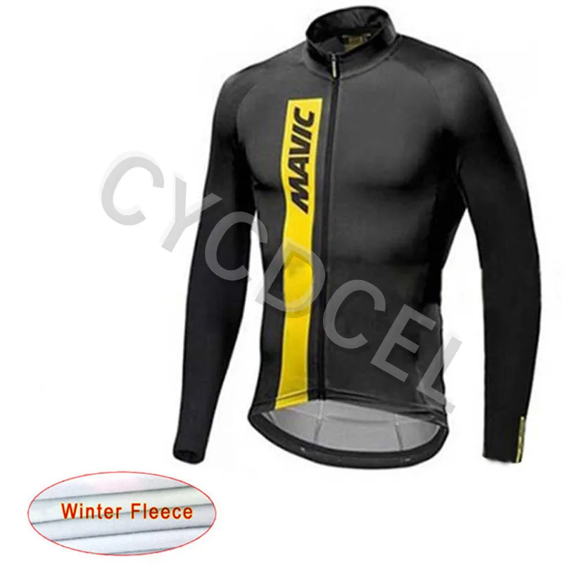1 Mavic Classic Pro Team велосипедная майка мужская зимняя теплая флисовая с длинным рукавом для велосипеда MTB уличная спортивная одежда для велосипеда - Цвет: 1