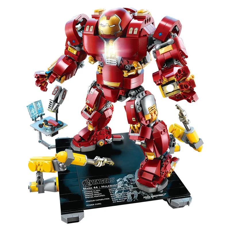 

1530PCS Hulkbuster Colossus Building Blocks Toy Iron Man Avengers Super Heroes Figures Compatible Legoinglys Christmas Gift