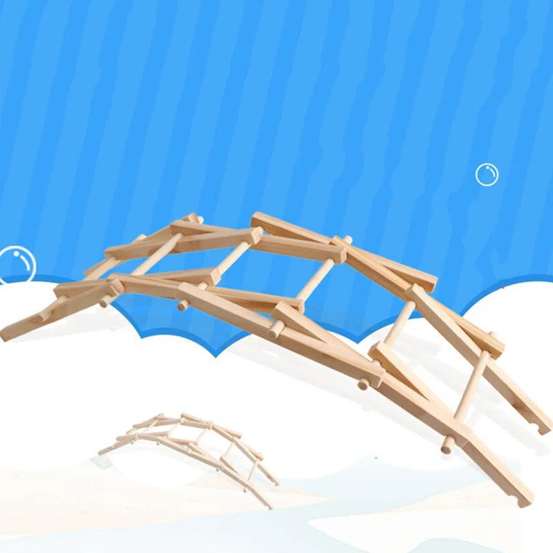 3D древняя архитектурная модель DIY оборудование Арка мост Модель технология деревянная головоломка для детей подарок