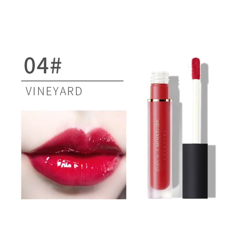 4 Moisturizing Lip Glaze Long-lasting Waterproof Non-stick Cup Colorfast Lip Gloss Beauty Lip Maquiagem Lip Tint - Цвет: 4