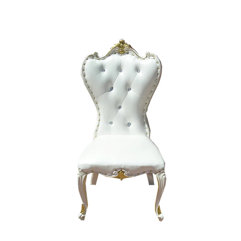 White dining chair backrest soft bag modern simple family light luxury retro black restaurant |