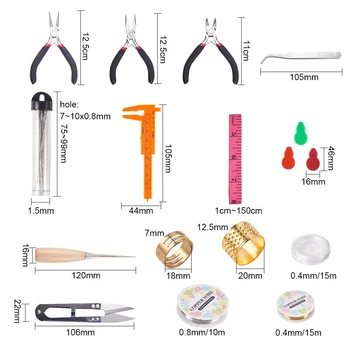 

Earring Hook Jewelry Making Supplies Kit Mixed Style Jewelry Findings Set Jewelry Making Tools for Bracelet Necklace DIY