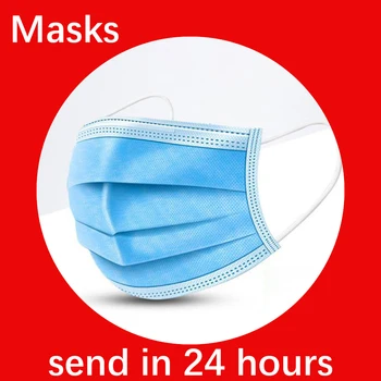 

In stock Fast Delivery High Quality 3 Ply NonWoven Disposable Mask 3 Ply Anti Dust Face Masks Filter FPP2 Mouth Mask PM25 100Pcs