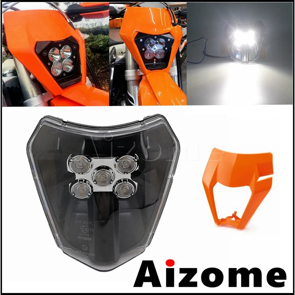 Светодиодная передняя фара для мотоцикла E8 Dual Sport внедорожники EXC SX SX-F XC XC-W FC FE TC TE