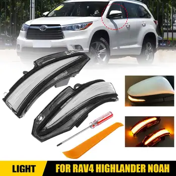 

Pair Car Dynamic Led Mirror Turn Signal Light for Toyota RAV4 Xa40 Highlander XU50 Noah Voxy Esquire 2014 2015 2016 2017 2018