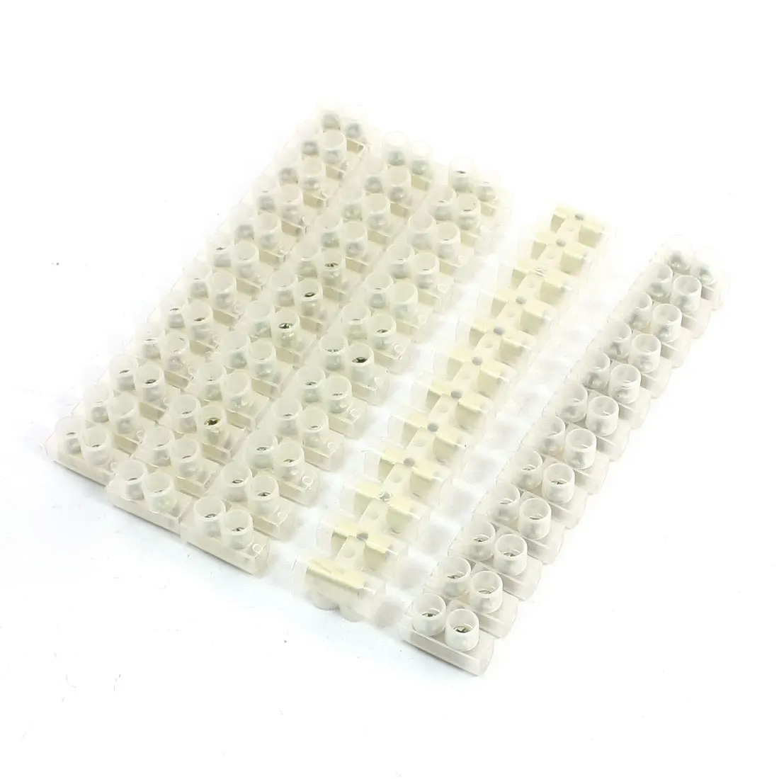 

uxcell 5 Pcs 20A 12 Positions Two Rows Screw Terminal Barrier Block Connector