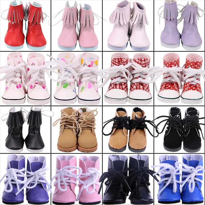 Кукольная обувь, ботинки из искусственной кожи с высоким берцем 5 см на выбор для кукол Wellie Wisher Doll и 32-34 см кукольная одежда Paola Reina цена и фото