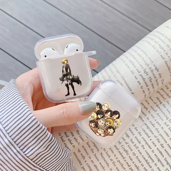 

Anime Japanese attack on Titan Fashion Case for Airpods 2 1 Earphone Cover for Airpods Soft TPU Clear Earphone Fundas Cover Capa