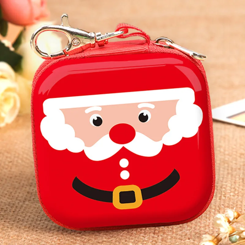Милый мини кошелек для монет с рождеством, снеговик, олень, подарок для детей, на молнии, для денег, держатель для наушников, коробка для хранения, сумки, кошелек - Цвет: b