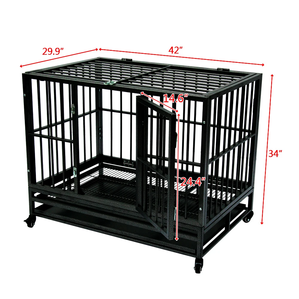 heavy duty dog cage crate kennel