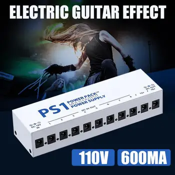 

Guitar Power Guitar Effect Pedals Music Show Tool 10 Isolated 110V Shunt Band Durable Stage Output Power Supply