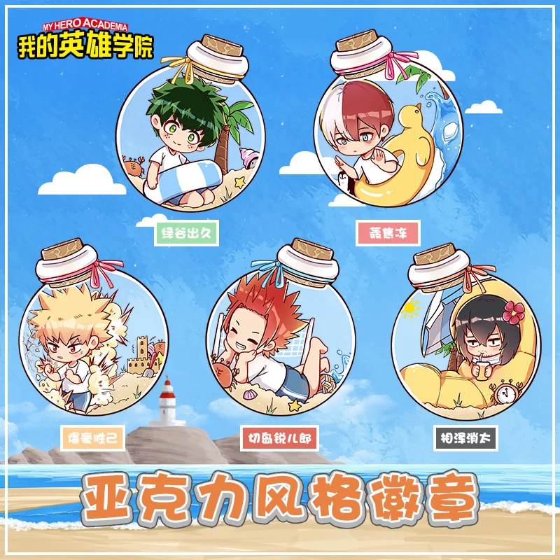 

Anime My Hero Academia Cosplay Acrylic Badge Collect Button Brooch Pin Cartoon Collect Backpack Bag Bedge Gift