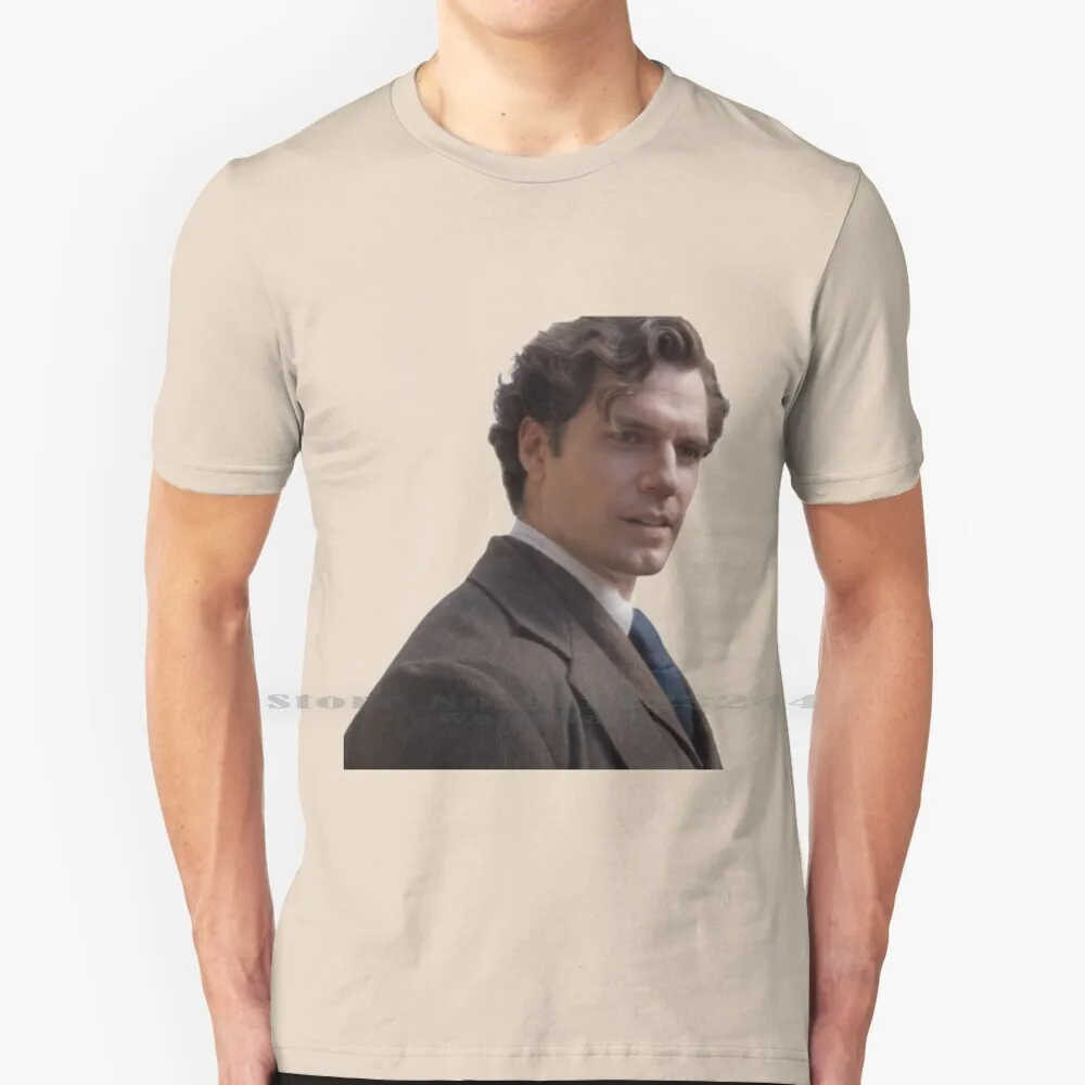 Sherlock Cavill T Shirt 100% Puro Cotone Henry Cavill Sherlock Cavill Enola Enola Holmes Geralt The Funny Henry