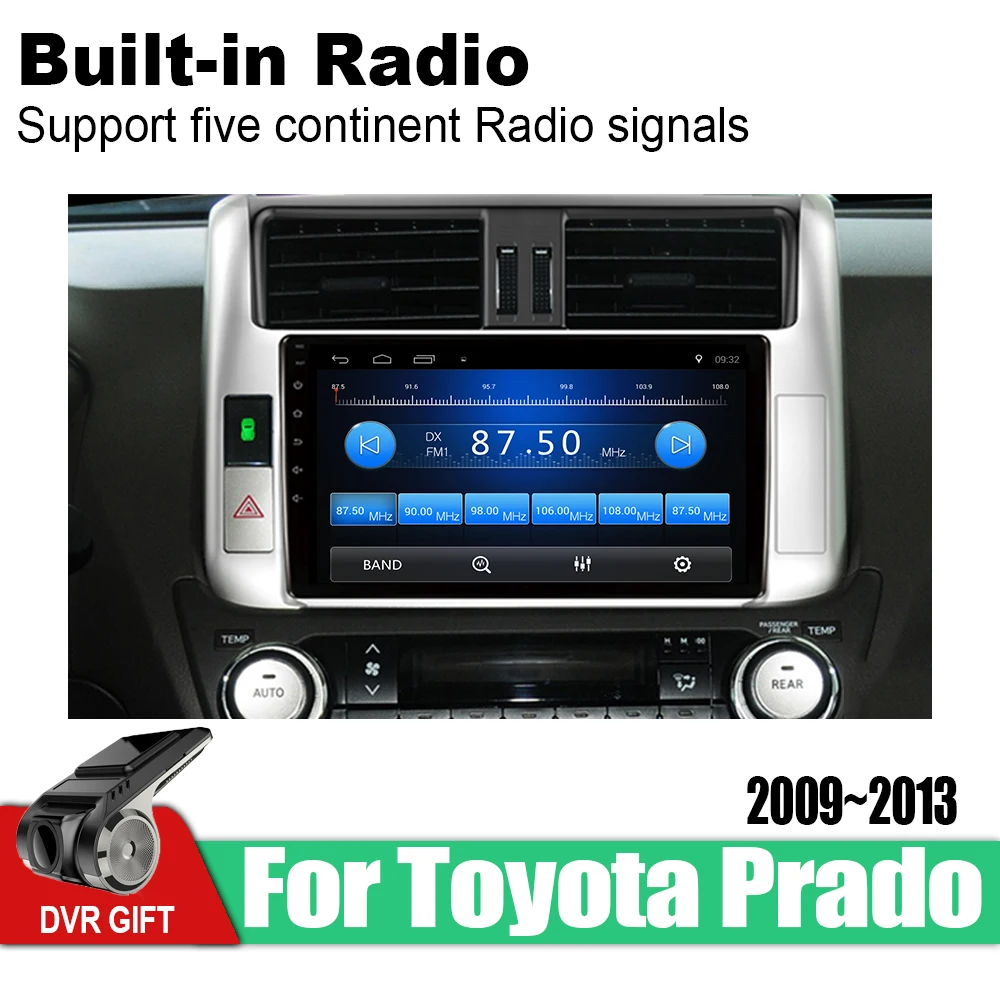 ZaiXi Android автомобильный gps; Мультимедийный проигрыватель для Toyota Land Cruiser Prado 150 2009~ 2013 автомобильный навигатор Радио Видео Аудио Автомобильный плеер