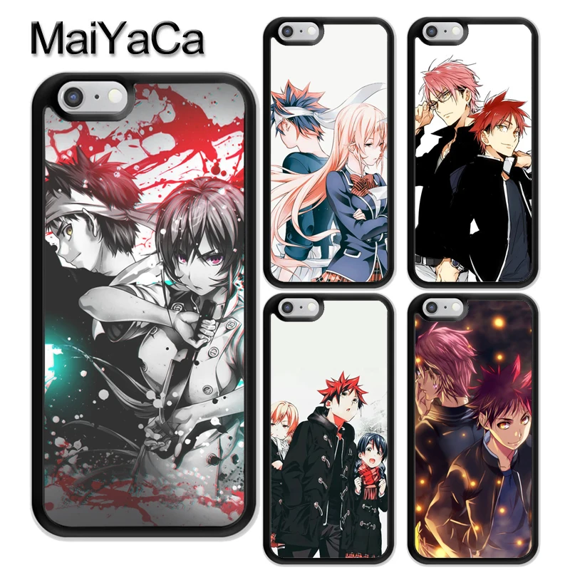 

MaiYaCa Food Wars Shokugeki no Soma Rubber Phone Case For iPhone 6 6S 7 8 Plus 5 5S SE X XR XS MAX Coque Funda Cover Shell