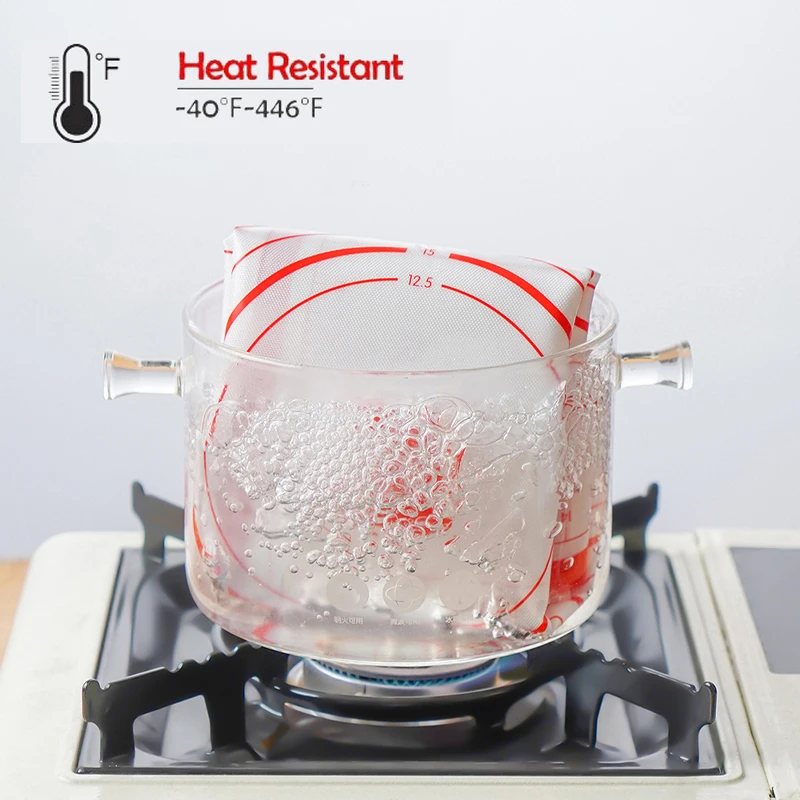 4Pcs/Set Silicone Baking Mat with Plastic Scraper Large Rolling Dough Pad Non-Stick Pizza Dough Maker Pastry Baking Accessories