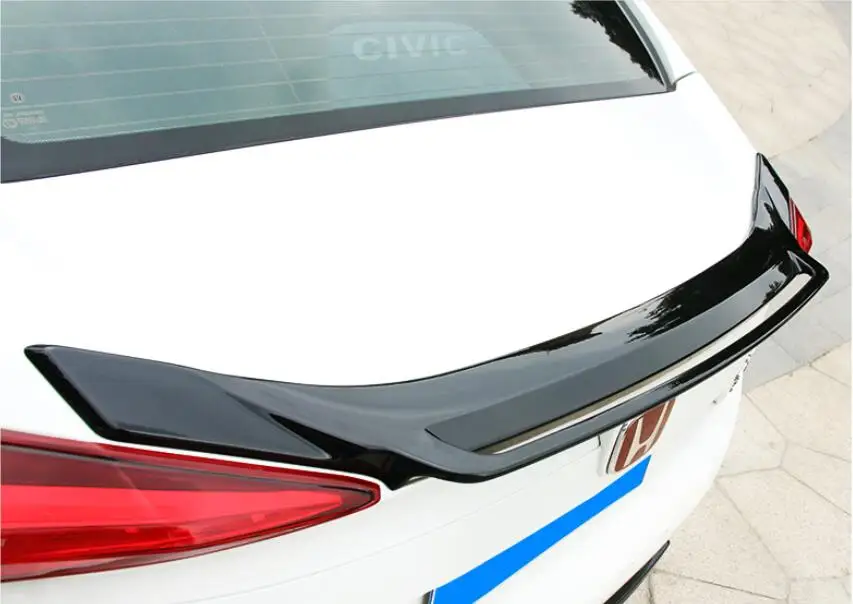 ABS краска автомобиля заднее крыло багажника выступ Спойлеры подходит для 16-18 Honda Civic