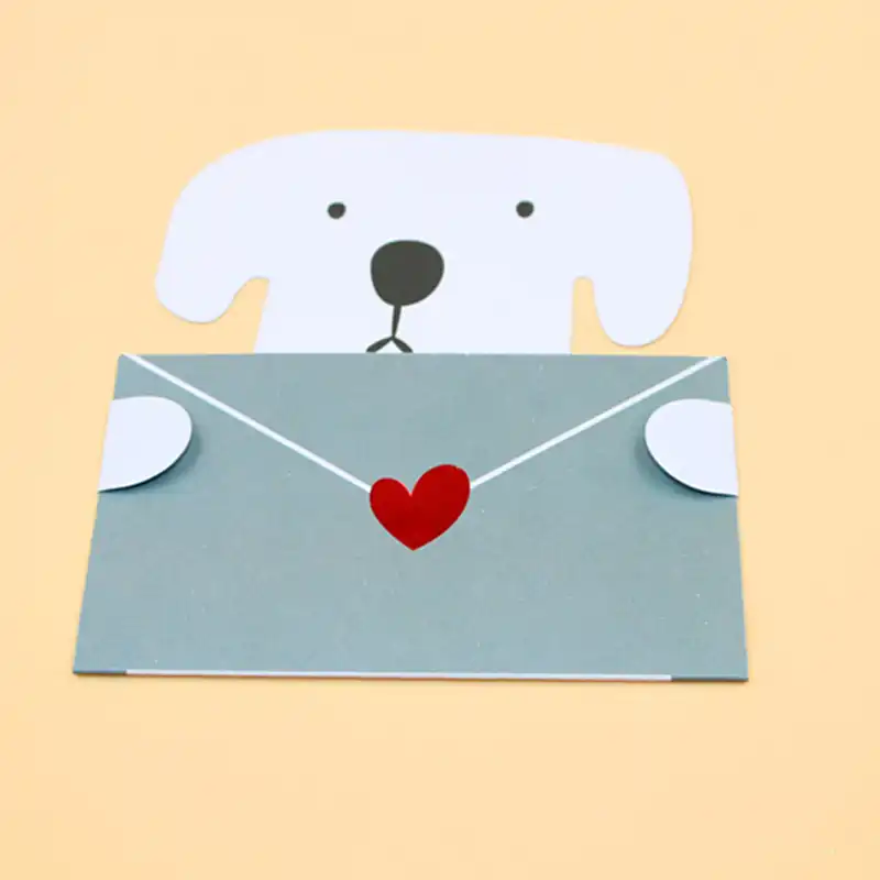 8 шт./пакет конверт с животными открытка надписью Thank Card поздравительная на день
