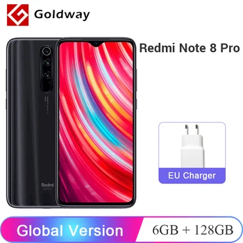 

Global Version Xiaomi Redmi Note 8 Pro 6GB RAM 128GB ROM Cellphone 64MP Quad Cameras Helio G90T Octa Core 6.5" Screen 4500mAh