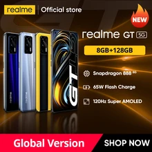 Смартфон realme GT, телефон со встроенным дисплеем, процессором Snapdragon 888, 65 Вт, 120 Гц, AMOLED экраном 6,43 дюйма, ОЗУ 8 Гб, ПЗУ 128 ГБ, NFC, 4500 мАч Смартфон realme GT, телефон со встроенным дисплеем, процессором Snapdragon 888, 65 Вт, 120 Гц, AMOLED экраном 6,43 дюйма, ОЗУ 8 Гб, ПЗУ 128 ГБ, NFC, 4500 мАч