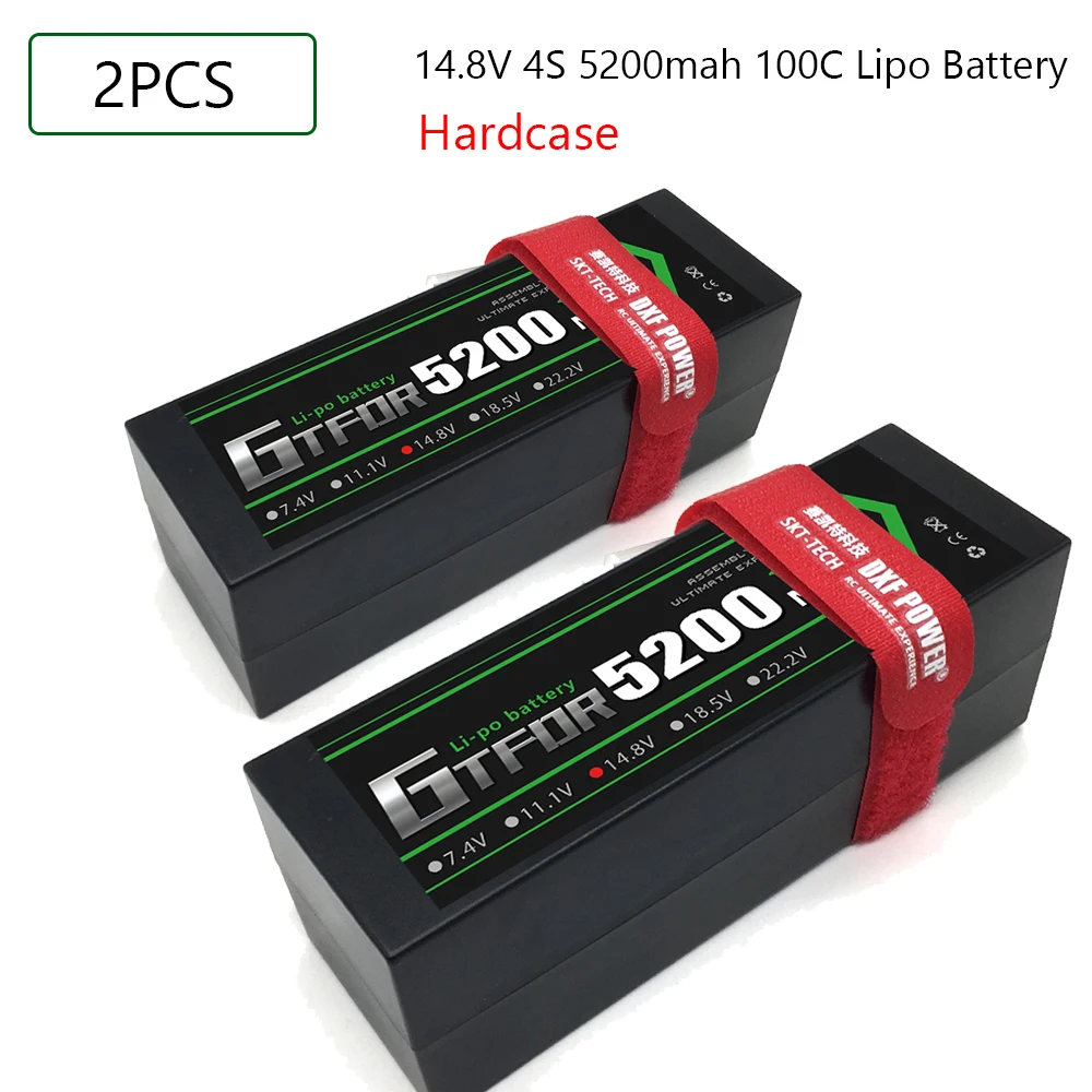 GTFDR lipo аккумулятор 4S 14 8 v 5200mAh 100C 200C hardcase для 1/8 1/10 автомобиля вертолета лодки