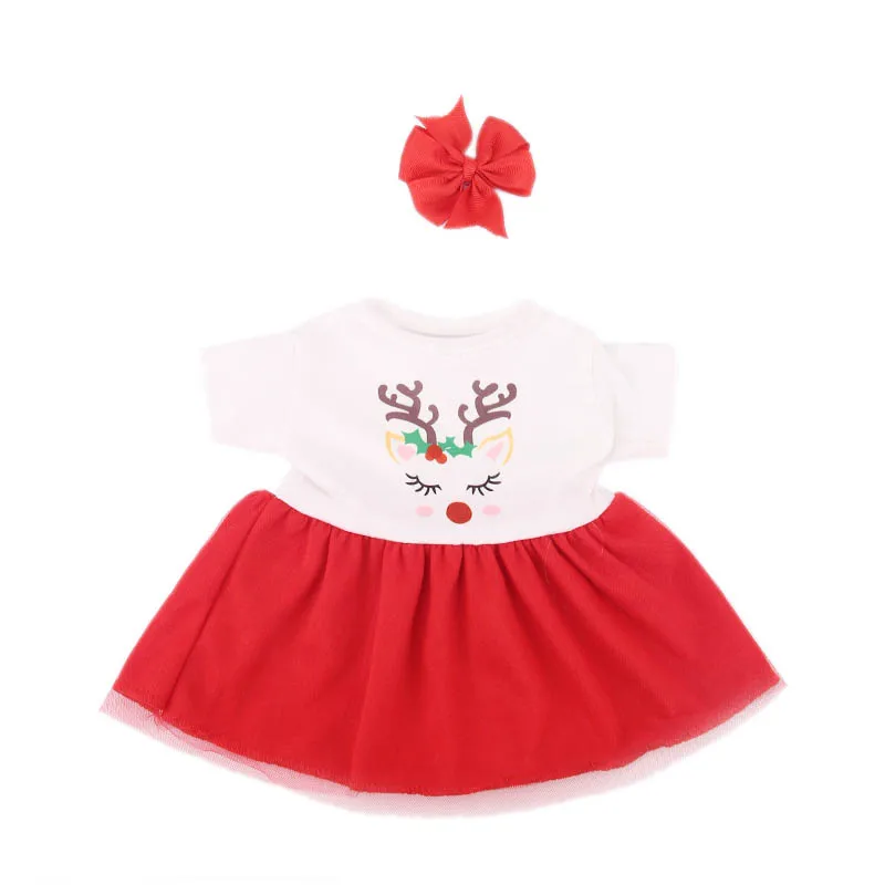 LUCKDOLL/платье с цветочным рисунком и животным узором, подходит для 18 дюймов, американский 43 см, Детская кукла, одежда, аксессуары, GirlsToys, поколение, рождественский подарок - Цвет: N1796