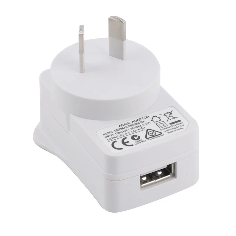EU/UE US AU UK Plug 5V 1A USB зарядное устройство для фар фонарик факела