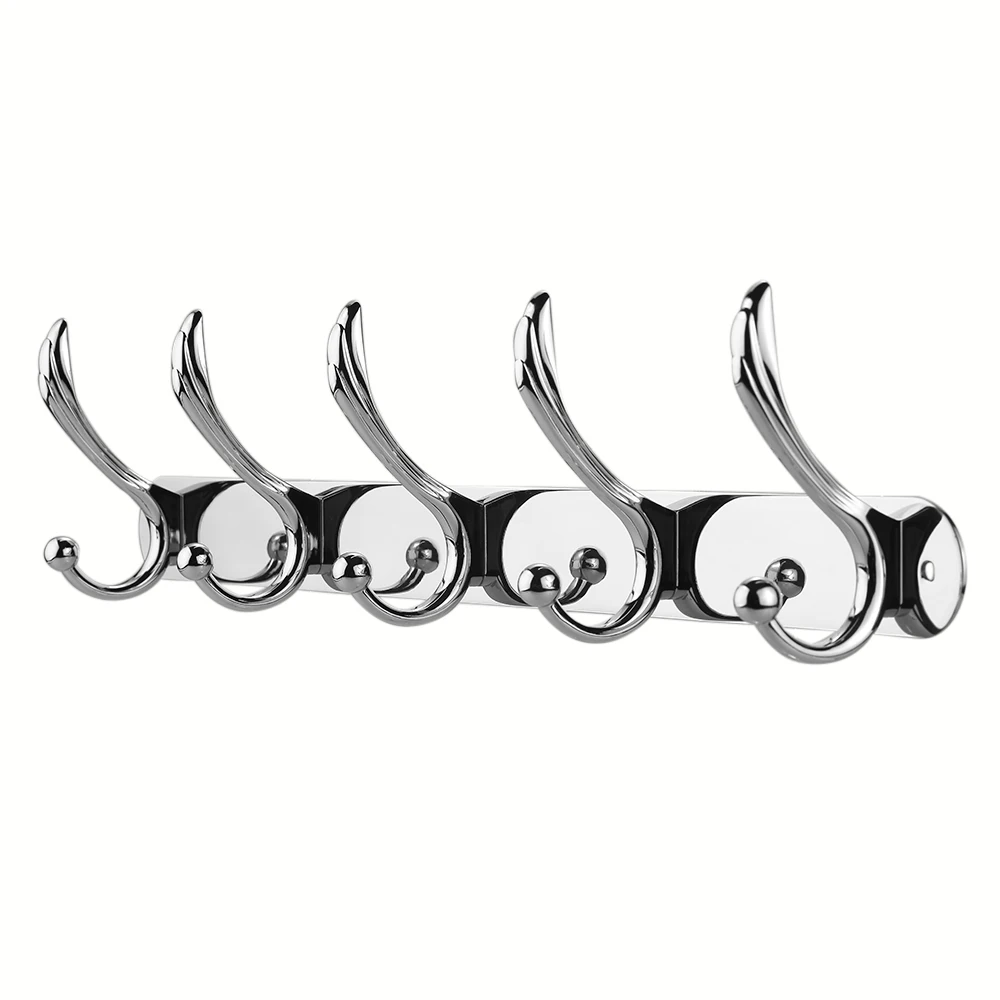 

Wall-Mounted Storage Hook Rack Coat Hanger Multifunctional Hanging Hook Stainless Steel Hooks Space-saving Coat and Hat Hook