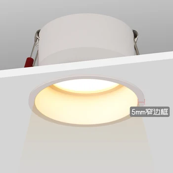 

1 dimmable waterproof deep glare LED downlight 110v 220V 7W/9W/12W/15W LED bulb light embedded LED bathroom spotlight