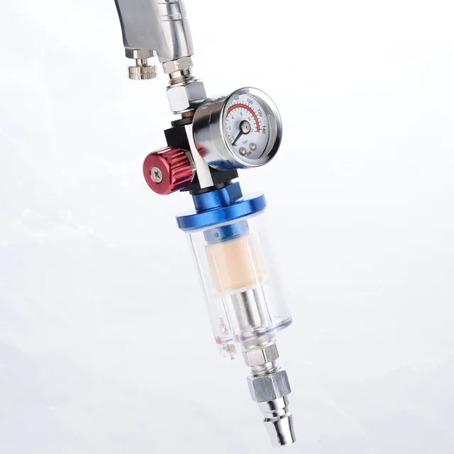 1PC 1/4'' Oil Water Separator Inline Air Hose Filter Moisture Trap For Compressor Spray Paint Gun Pneumatic Parts high pressure Yellow