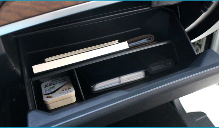 Smabee Car Glove Box Storage box for Mitsubishi Pajero 2010~ Accessorie Storage Console Tidying Box Central Storage Box