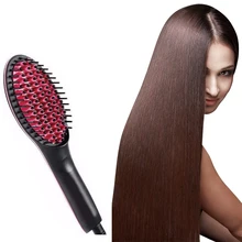 Профессиональная Керамическая электрическая щетка для волос выпрямители для волос с ЖК-дисплеем быстрый выпрямитель для волос расческа для волос