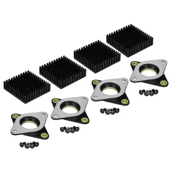 

4Set For Nema 17 Metal Vibration Damper Rubber Heatsink for 42 Stepper Motor