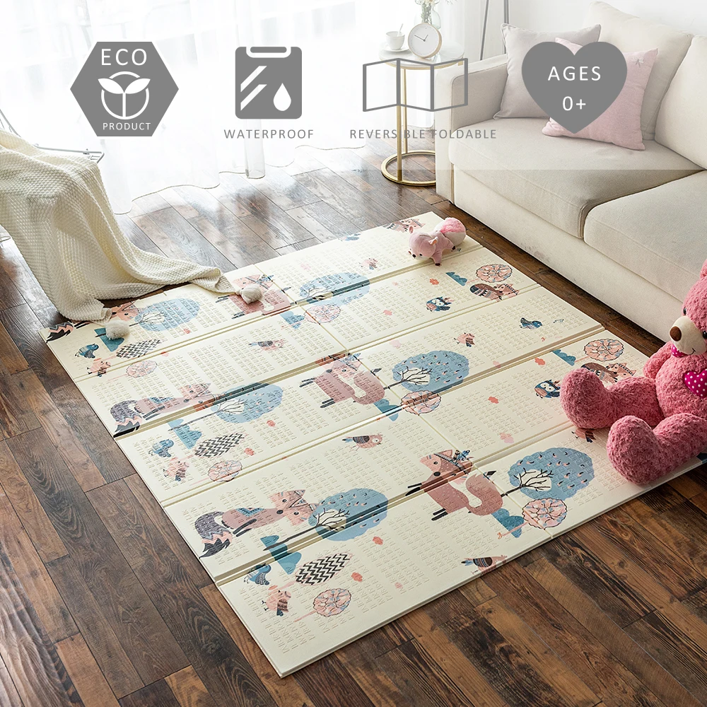 

Portable Foldable Baby Play Mat Puzzle Children's XPE Thickened Crawling Pad Environmental Tasteless Baby Room Game Blanket