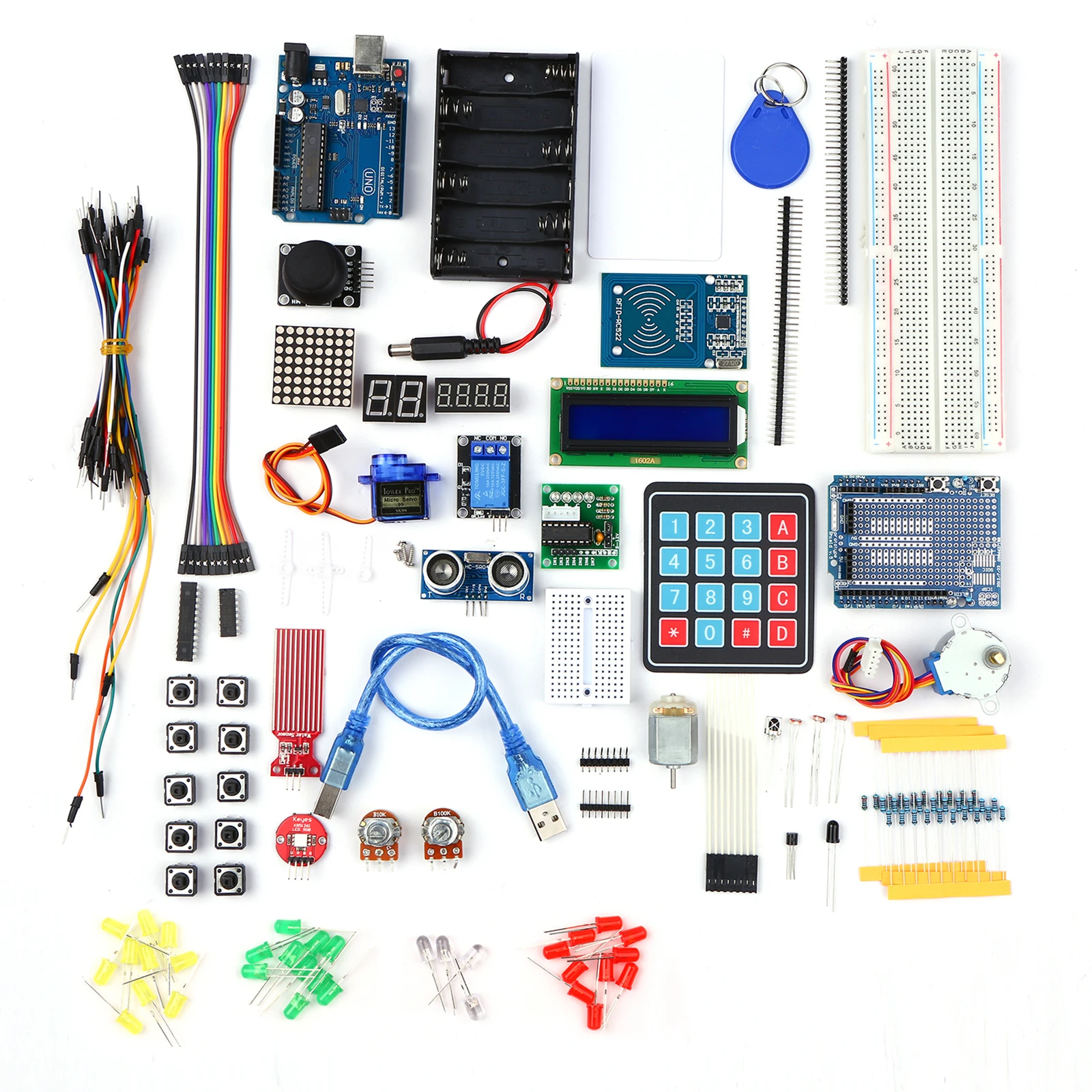 Motor de arranque programación de componentes electrónicos LED Kit de aprendizaje para Arduino Proyecto 