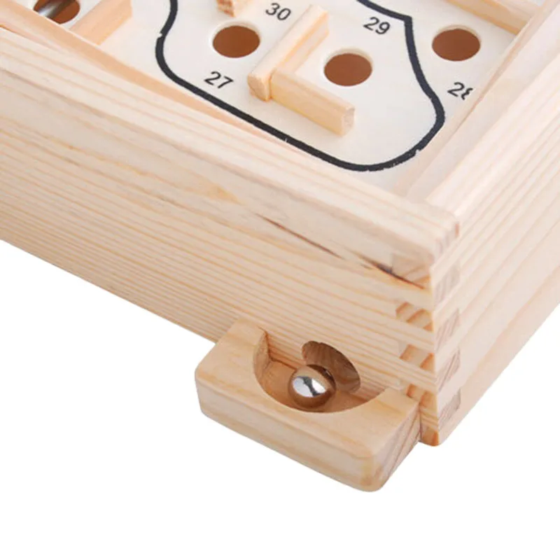Wood Labyrinth Game, Table Maze/Balance Board Table Maze Solitaire Game for Kids and Adults