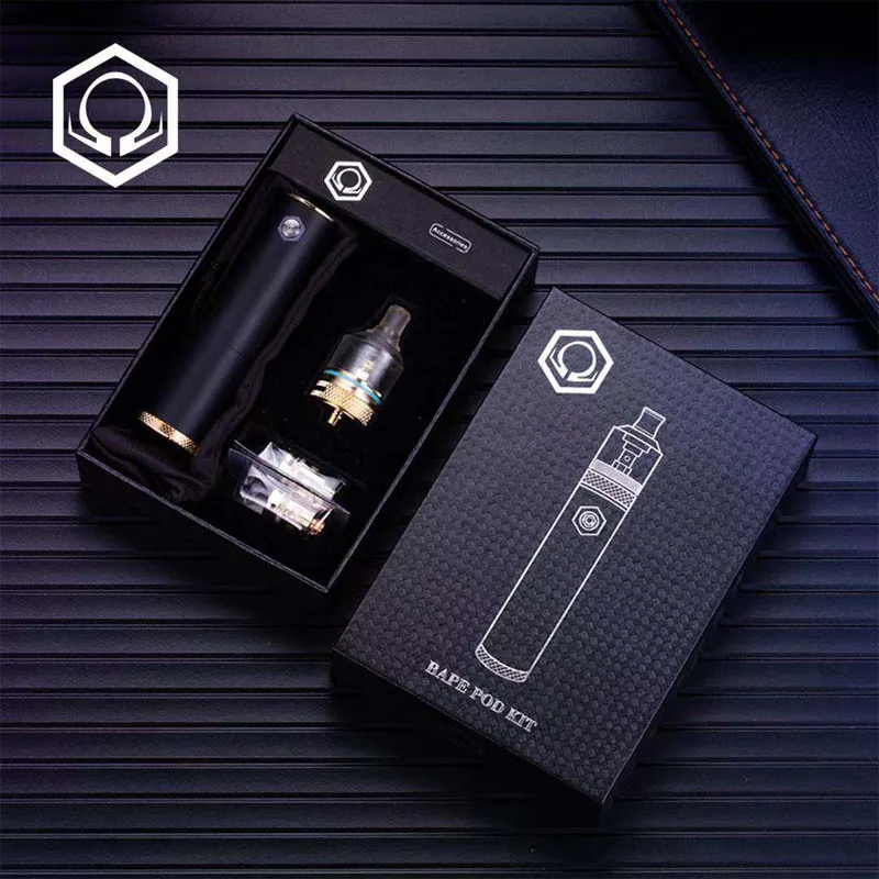 100% оригинальные электронные сигареты OHM Bape Pod Vape Kit 2 мл многоразовый картридж 0 4/0