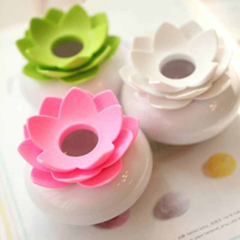 Lotus Cotton Swab Box Lotus Cotton Bud Holder Base Room Decorate / Lotus Toothpicks Holder Toothpick Case