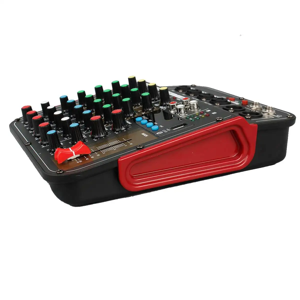 LEORY 4 канала Bluetooth DJ Mic Mixer Contrl светодиодный цифровой дисплей музыкальный поток караоке усилитель для караоке KTV Вечерние