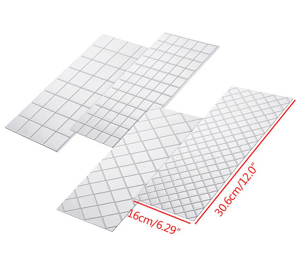 4 шт./компл. сетка прозрачная текстура матовый торт границы отделочных работ Fondant(сахарная) отпечаток пресс-форм для выпечки помадки, инструменты для резки торта ZXH