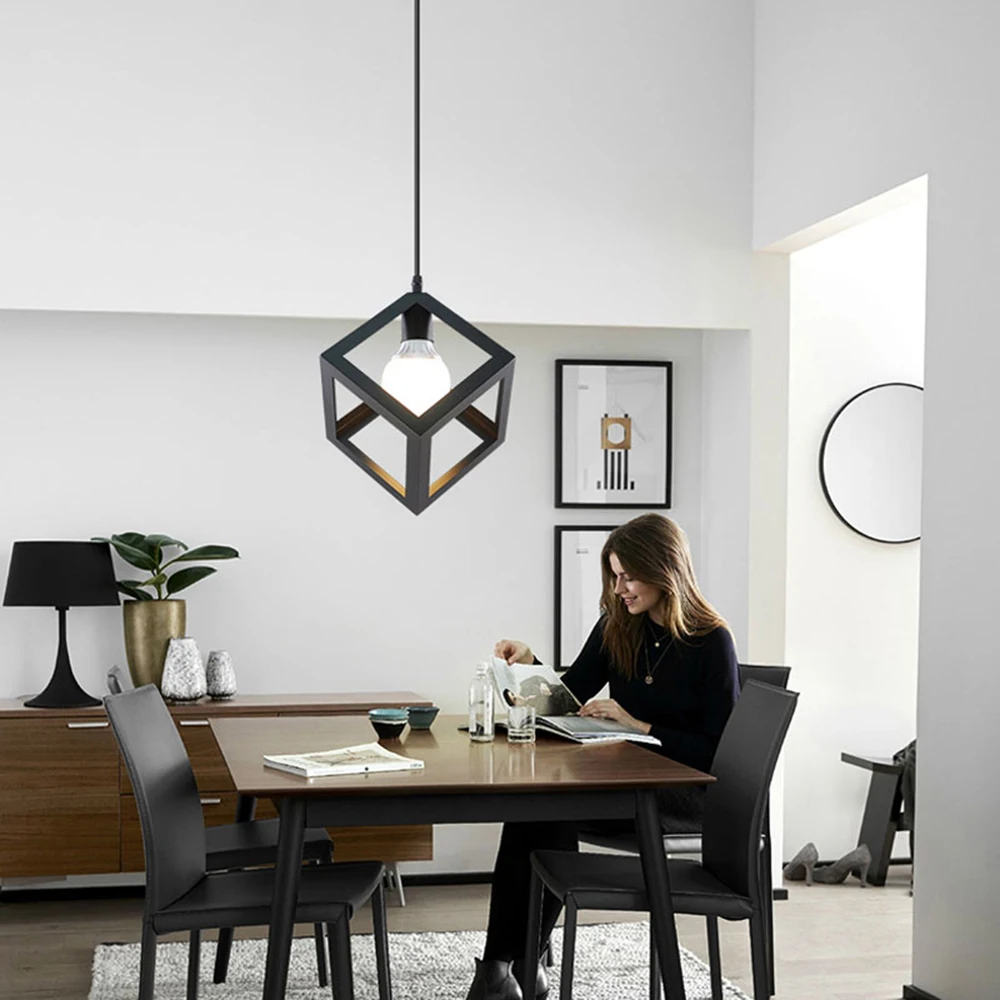 Vintage Ceiling Lamps Chande-lier 110 /220V Retro  Ceiling Light for Corridor Aisle Porch Balcony E27 Home Lights Cage Fixture