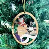 Christ Nativity Of Jesus Ornament Hanging Crafts Wooden Hollow Nativity Scene Memorial Pendant Christmas Tree Decoration Xmas - Image 2