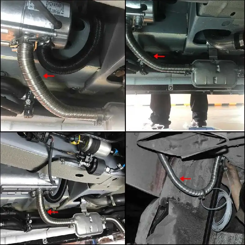 120cm Parking Air Heater Fuel Tank Exhaust Pipe Tank Exhaust Stainless Steel Pipe Diesel Gas Vent Hose Diesels Heater 120cm Parking Air Heater Fuel Tank Exhaust Pipe Tank Exhaust Stainless Steel Pipe Diesel Gas Vent Hose Diesels Heater