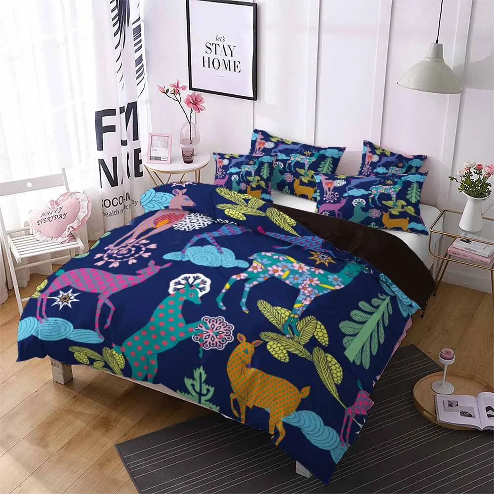 Дропшиппинг 2/3 шт. Для дома и общежития набор пододеяльников для мальчиков Олень