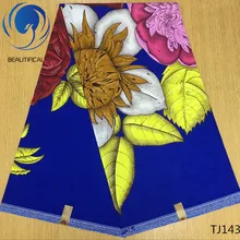 LIULANZHI африканская настоящая восковая ткань Анкара Java восковые принты большие цветы Горячая нигерийский батик воск TJ132-TJ149
