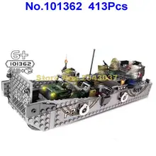 101362 413 Шт Военный США lcm3 ww2 Второй мировой войны десантный корабль лодка строительные блоки игрушка