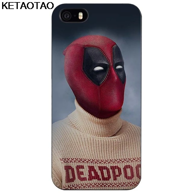 Синий KETAOTAO смешной Дэдпул черный чехол для телефона s для iPhone 4S 5C 5S 6S 7 8 X Plus XR XS Max Чехол Мягкий ТПУ резиновый силиконовый - Цвет: Синий