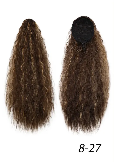 Amir Hair Drawstring Ponytail Extensions Synthetic Long Kinky Curly Ponytails Wig Hair Pieces For Women Fake Hair Extension Clip 8-27